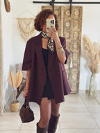 Veste Pinka – Oversize bordeaux