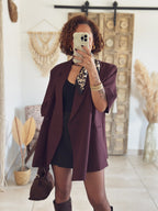 Veste Pinka – Oversize bordeaux