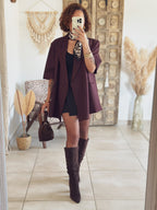 Veste Pinka – Oversize bordeaux