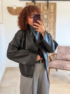 Veste Celine – Noir effet cuir