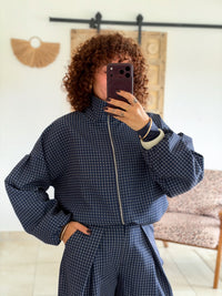 Veste Debby - Carreaux marine