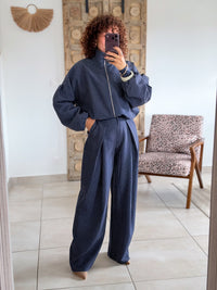 Veste Debby - Carreaux marine