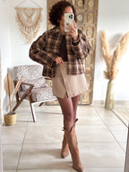 Veste Malia - Carreaux marron