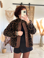 Veste Nala - Sherpa léorpard