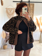 Veste Nala - Sherpa léorpard