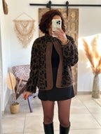 Veste Nala - Sherpa léorpard