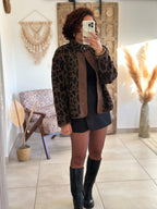 Veste Nala - Sherpa léorpard