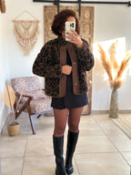 Veste Nala - Sherpa léorpard