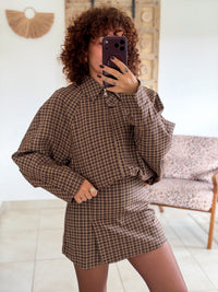 Veste Roxane - Carreaux chocolat
