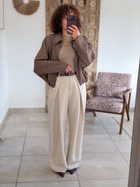 Veste Roxane - Carreaux chocolat