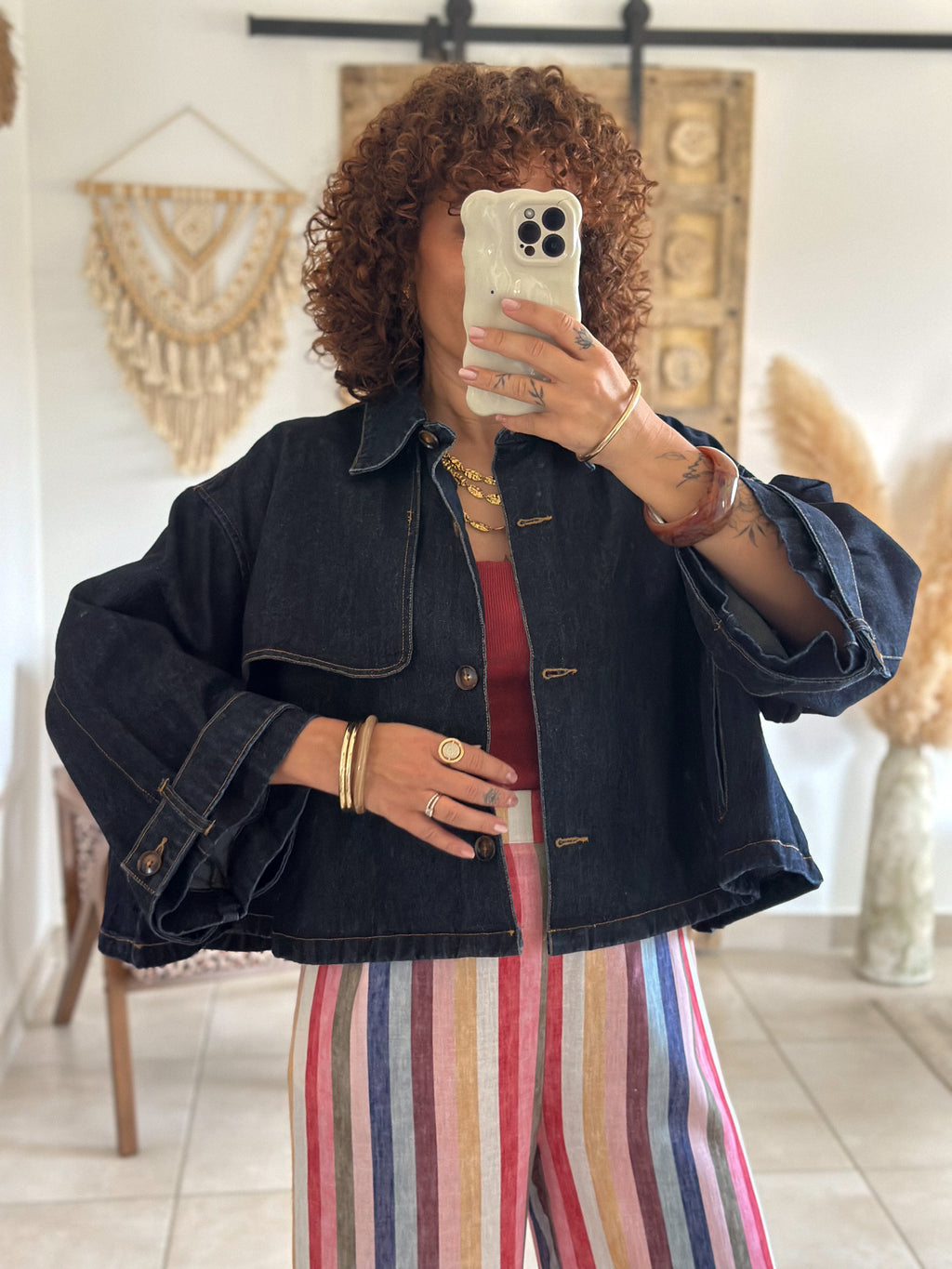 Veste Sienna - Jean bleu brut