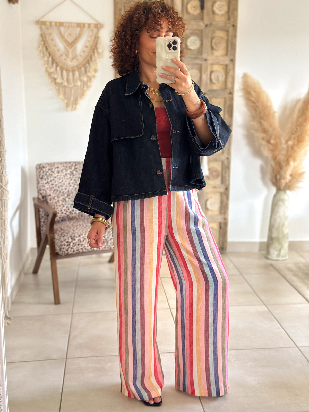 Veste Sienna - Jean bleu brut