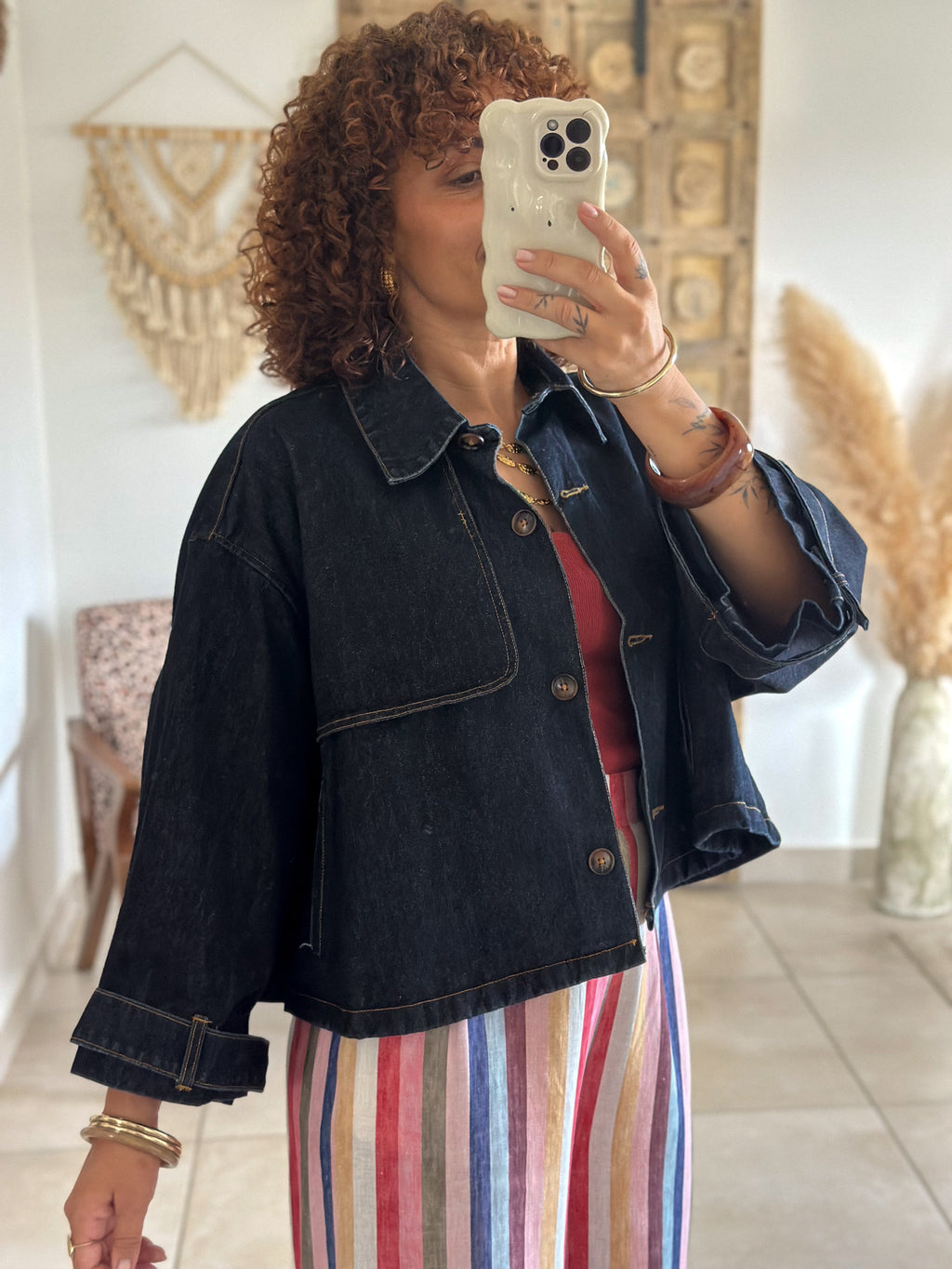 Veste Sienna - Jean bleu brut