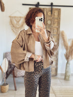 Veste Alessia – Suédine beige